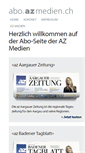 Mobile Screenshot of abo.azmedien.ch